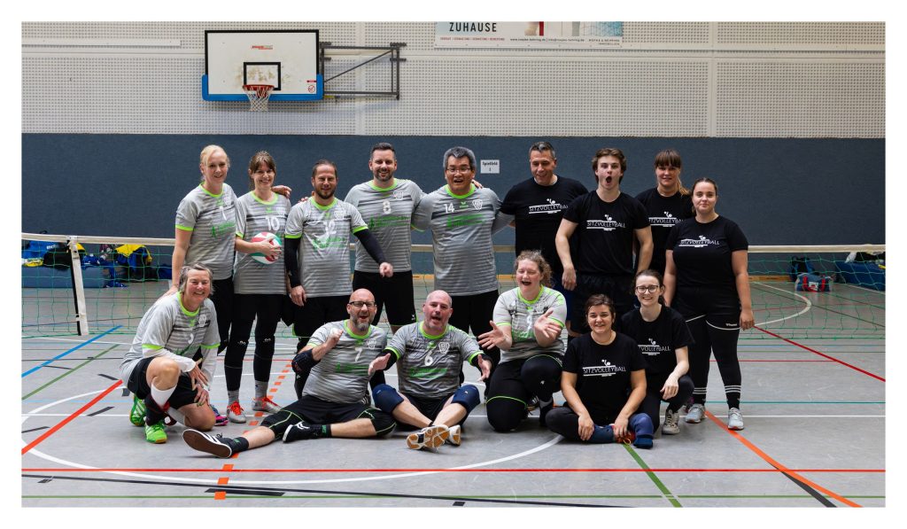 Die Sitzvolleyballmannschaft des BTS Neustadt (Bremen)