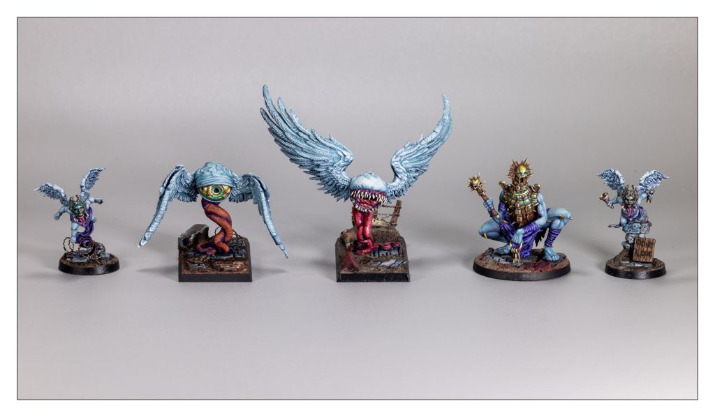 Cherub-Gruppenbild mit Maiden.